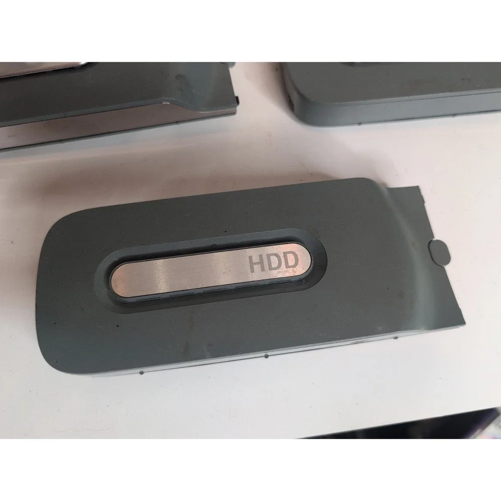 Lot of 5 Official Microsoft Xbox 360 External Hard Drives Gray And Chrome